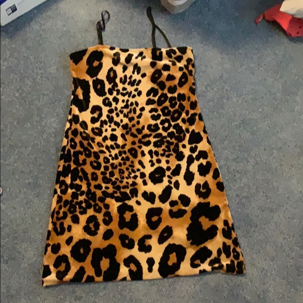 cheetah print bodycon dress